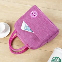Koeltas - Lunchtas - Volwassenen En Kinderen - Compact & Handig: Zomer - Picknick -School - Lunch - Werk - Klassiek Roze -Buiten Kamperen 1200x1200 383
