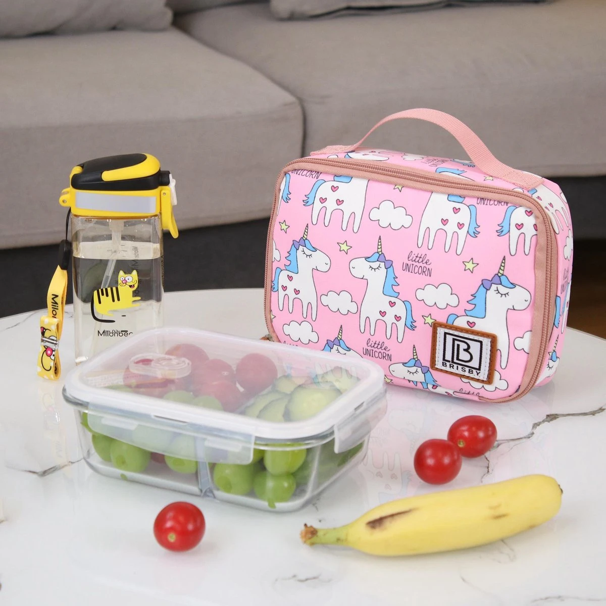 Brisby 4 Laags Geïsoleerde Koeltas - Lunchtas 1.5 Liter - Roze Eenhoorn 2 Brisby 4 Laags Geïsoleerde Koeltas - Lunchtas 1.5 Liter - Roze Eenhoorn - Afbeelding 2