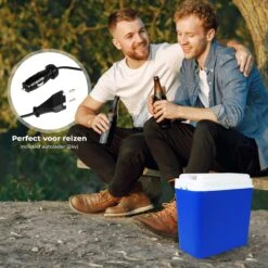Niceey Thermo Elektrische Koelbox - 24 Liter - Koelbox Elektrisch 12v 230 Volt - Coolbox - Koelt & Verwarmt - Blauw -Buiten Kamperen 1200x1200 437