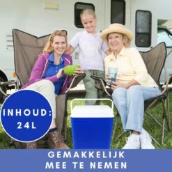 Niceey Thermo Elektrische Koelbox - 24 Liter - Koelbox Elektrisch 12v 230 Volt - Coolbox - Koelt & Verwarmt - Blauw -Buiten Kamperen 1200x1200 438