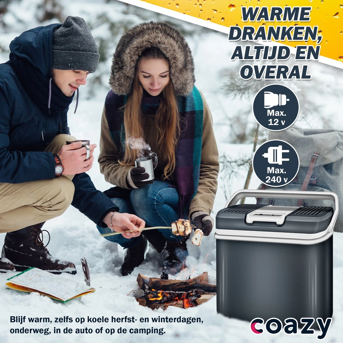 Koelbox 24L Met ECO Modus Voor Auto & Camping - Frigobox Elektrisch 24 Liter Met 12v 230 Volt - Verkoelt En Verwamt - MiniBar - Mini Koelkast 6 Koelbox 24L Met ECO Modus Voor Auto & Camping - Frigobox Elektrisch 24 Liter Met 12v 230 Volt - Verkoelt En Verwamt - MiniBar - Mini Koelkast - Afbeelding 6