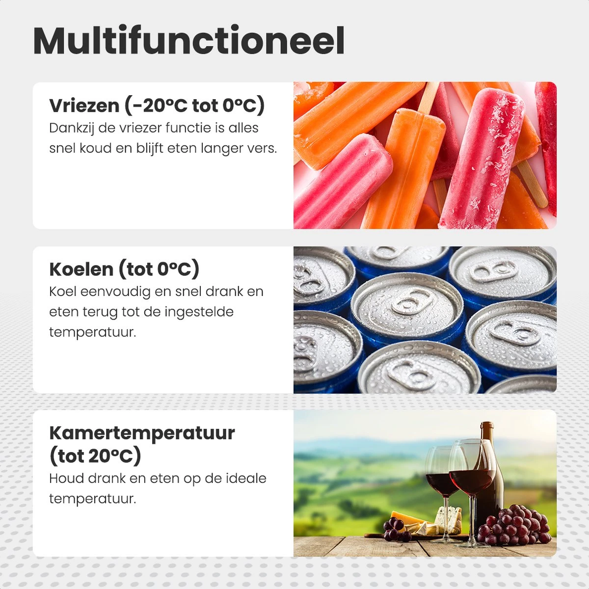 Auronic Elektrische Koelbox - 40.5L - Compressor - 12V En 240V - Grijs 4 Auronic Elektrische Koelbox - 40.5L - Compressor - 12V En 240V - Grijs - Afbeelding 4