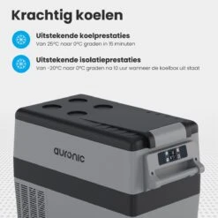 Auronic Elektrische Koelbox - 40.5L - Compressor - 12V En 240V - Grijs 18 Auronic Elektrische Koelbox - 40.5L - Compressor - 12V En 240V - Grijs -Buiten Kamperen 1200x1200 482
