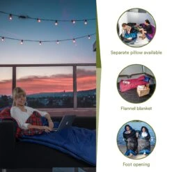 Skandika Dundee Flannel-L Slaapzak – Mummmieslaapzakken – Slaapzakken Volwassen - Maat M – Unisex - Katoen, Luxe Kwaliteit, Dubbele Slaapzak, 3 Seizoenen, Tot -20°C - 220 X 80 Cm - Outdoor Kampeerslaapzak – Ritssluiting Links - Zwart/blauw 9 Skandika Dundee Flannel-L Slaapzak – Mummmieslaapzakken – Slaapzakken Volwassen - Maat M – Unisex - Katoen, Luxe Kwaliteit, Dubbele Slaapzak, 3 Seizoenen, Tot -20°C - 220 X 80 Cm - Outdoor Kampeerslaapzak – Ritssluiting Links - Zwart/blauw -Buiten Kamperen 1200x1200 492