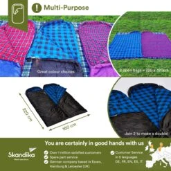 Skandika Dundee Flannel-L Slaapzak – Mummmieslaapzakken – Slaapzakken Volwassen - Maat M – Unisex - Katoen, Luxe Kwaliteit, Dubbele Slaapzak, 3 Seizoenen, Tot -20°C - 220 X 80 Cm - Outdoor Kampeerslaapzak – Ritssluiting Links - Zwart/blauw 11 Skandika Dundee Flannel-L Slaapzak – Mummmieslaapzakken – Slaapzakken Volwassen - Maat M – Unisex - Katoen, Luxe Kwaliteit, Dubbele Slaapzak, 3 Seizoenen, Tot -20°C - 220 X 80 Cm - Outdoor Kampeerslaapzak – Ritssluiting Links - Zwart/blauw -Buiten Kamperen 1200x1200 493