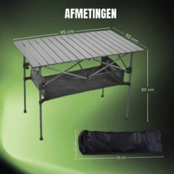 Campingtafel Inklapbaar En Opvouwbaar - Kampeertafel - Lichtgewicht Hittebestendig -Buiten Kamperen 1200x1200 55