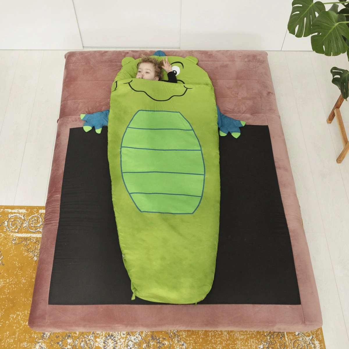 Dutch Mountains Kinderslaapzak Nijlpaard - 170 X 70cm Polyester - Zacht Lichtgewicht – Opberghoes 5 Dutch Mountains Kinderslaapzak Nijlpaard - 170 X 70cm Polyester - Zacht Lichtgewicht – Opberghoes - Afbeelding 5