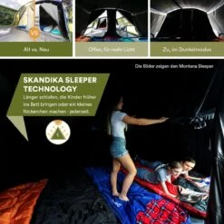 Skandika Nimbus Sleeper 12 Tent – Koepeltenten – 12 Persoons Familietent - Campingtent – Muggengaas – Sleeper Technology (3 Extra Donkere Slaapcabines) – 760 X 630 X 215 Cm (LxBxH) – 5000 Mm Waterkolom – Camping, Tuin – Kamperen – Blauw/wit 12 Skandika Nimbus Sleeper 12 Tent – Koepeltenten – 12 Persoons Familietent - Campingtent – Muggengaas – Sleeper Technology (3 Extra Donkere Slaapcabines) – 760 X 630 X 215 Cm (LxBxH) – 5000 Mm Waterkolom – Camping, Tuin – Kamperen – Blauw/wit -Buiten Kamperen 1200x1200 609