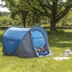 Dunlop Pop Up Tent 220 X 120 X 90 Cm - Grijs/ Blauw - 1 Persoons 10 Dunlop Pop Up Tent 220 X 120 X 90 Cm - Grijs/ Blauw - 1 Persoons -Buiten Kamperen 1200x1200 615