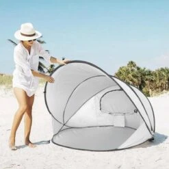 Deryan Luxe Pop Up Strandtent XXL - Anti-UV 50+ - Zilver 25 Deryan Luxe Pop Up Strandtent XXL - Anti-UV 50+ - Zilver -Buiten Kamperen 1200x1200 631