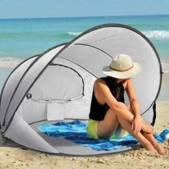 Deryan Luxe Pop Up Strandtent XXL - Anti-UV 50+ - Zilver 27 Deryan Luxe Pop Up Strandtent XXL - Anti-UV 50+ - Zilver -Buiten Kamperen 1200x1200 632