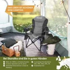 Skandika Relax Comfort Campingstoel - Campingstoel Opvouwbaar - Comfortabele Klapstoel Met Drinkhouder En Koelvak, Tot Max. 160 Kg, Opvouwbaar, Lichtgewicht | Vouwstoel Voor Kamperen, Camping, Festival, Vissen – Grijs 12 Skandika Relax Comfort Campingstoel - Campingstoel Opvouwbaar - Comfortabele Klapstoel Met Drinkhouder En Koelvak, Tot Max. 160 Kg, Opvouwbaar, Lichtgewicht | Vouwstoel Voor Kamperen, Camping, Festival, Vissen – Grijs -Buiten Kamperen 1200x1200 65