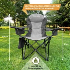 Skandika Relax Comfort Campingstoel - Campingstoel Opvouwbaar - Comfortabele Klapstoel Met Drinkhouder En Koelvak, Tot Max. 160 Kg, Opvouwbaar, Lichtgewicht | Vouwstoel Voor Kamperen, Camping, Festival, Vissen – Grijs 14 Skandika Relax Comfort Campingstoel - Campingstoel Opvouwbaar - Comfortabele Klapstoel Met Drinkhouder En Koelvak, Tot Max. 160 Kg, Opvouwbaar, Lichtgewicht | Vouwstoel Voor Kamperen, Camping, Festival, Vissen – Grijs -Buiten Kamperen 1200x1200 67