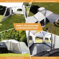 Skandika Pitea XL CROSS Tent – Koepeltenten - Autotent – Campingtent Voor SUV, Caddy, Auto, CUV - Voor Max. 4 Personen – Vrijstaand – Met/zonder Slaapcabine – Max. Stahoogte 230 Cm – 3000mm Waterkolom - 475 X 290 X 230 Cm (LxBxH) – Kamperen - Grijs 10 Skandika Pitea XL CROSS Tent – Koepeltenten - Autotent – Campingtent Voor SUV, Caddy, Auto, CUV - Voor Max. 4 Personen – Vrijstaand – Met/zonder Slaapcabine – Max. Stahoogte 230 Cm – 3000mm Waterkolom - 475 X 290 X 230 Cm (LxBxH) – Kamperen - Grijs -Buiten Kamperen 1200x1200 683