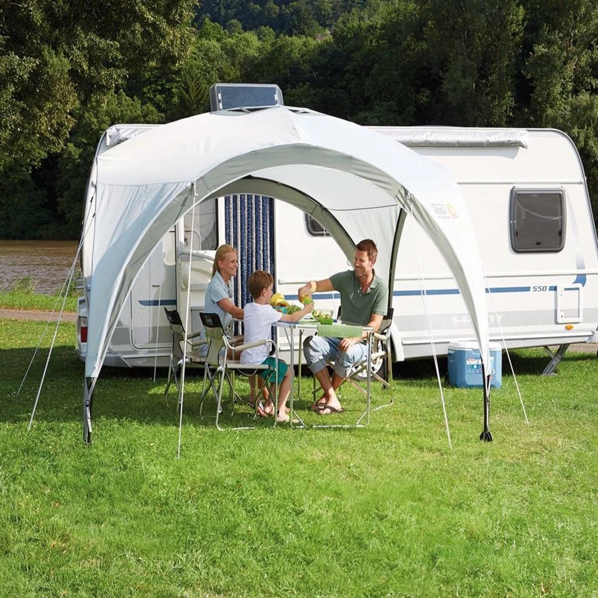 Coleman Event Shelter XL Partytent - 4.50 X 4.50 Meter - Groen/grijs 4 Coleman Event Shelter XL Partytent - 4.50 X 4.50 Meter - Groen/grijs - Afbeelding 4