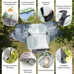 Skandika Bern 4 Koepeltent - Koepeltent - Tenten - 4 Persoons Kampeertent Met Panoramisch Dakraam, 2 Slaapcabines, Grondzeil, 210 Cm Stahoogte, Waterdicht, 4000 Mm Waterkolom - Grote Outdoor Familie Tent, Kampeertent - Grijs 12 Skandika Bern 4 Koepeltent - Koepeltent - Tenten - 4 Persoons Kampeertent Met Panoramisch Dakraam, 2 Slaapcabines, Grondzeil, 210 Cm Stahoogte, Waterdicht, 4000 Mm Waterkolom - Grote Outdoor Familie Tent, Kampeertent - Grijs -Buiten Kamperen 1200x1200 699