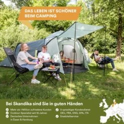 Skandika Bern 4 Koepeltent - Koepeltent - Tenten - 4 Persoons Kampeertent Met Panoramisch Dakraam, 2 Slaapcabines, Grondzeil, 210 Cm Stahoogte, Waterdicht, 4000 Mm Waterkolom - Grote Outdoor Familie Tent, Kampeertent - Grijs 13 Skandika Bern 4 Koepeltent - Koepeltent - Tenten - 4 Persoons Kampeertent Met Panoramisch Dakraam, 2 Slaapcabines, Grondzeil, 210 Cm Stahoogte, Waterdicht, 4000 Mm Waterkolom - Grote Outdoor Familie Tent, Kampeertent - Grijs -Buiten Kamperen 1200x1200 700