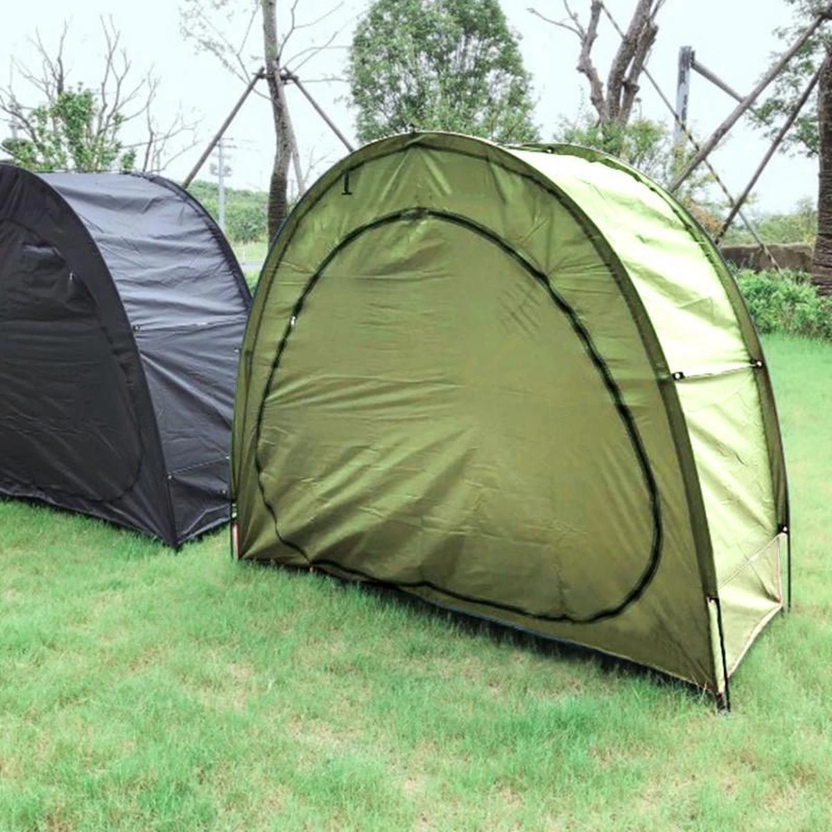Merkloos Fietstent, Beschermhoes Fietsenschuur, Tent Voor Camping In De Open Lucht-groen 200*80*165CM 7 Merkloos Fietstent, Beschermhoes Fietsenschuur, Tent Voor Camping In De Open Lucht-groen 200*80*165CM - Afbeelding 7