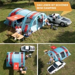 Skandika Gotland Tunneltent Voor 6 Personen, Grote Familietent In Racing-design, Ingenaaide Tentbodem, Waterdicht, 5000 Mm Waterkolom, Slaapcabine Met Scheidingswand, Muggennet (let Op, Komt Met Kleurfouten) -Buiten Kamperen 1200x1200 731