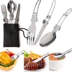 Camping Outdoor Kookset 13-delig Camping Servies En Pannen Pannenset Keukengerei - BPA-vrij & Geen Giftige Stoffen - Opvouwbaar & Licht - Ideaal Voor Reizen, Festival, Wandelen -Buiten Kamperen 1200x1200 789