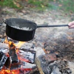 3BMT Popcorn Pan Voor Kampvuur - Met Popcorn Mais - Ook Voor BBQ -Buiten Kamperen 1200x1200 810
