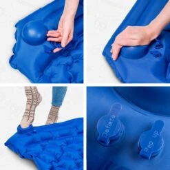 TRVLMORE Slaapmat - Zelfopblazend - 1 Persoons - Ingebouwde Pomp En Kussen - Blauw -Buiten Kamperen 1200x1200 871