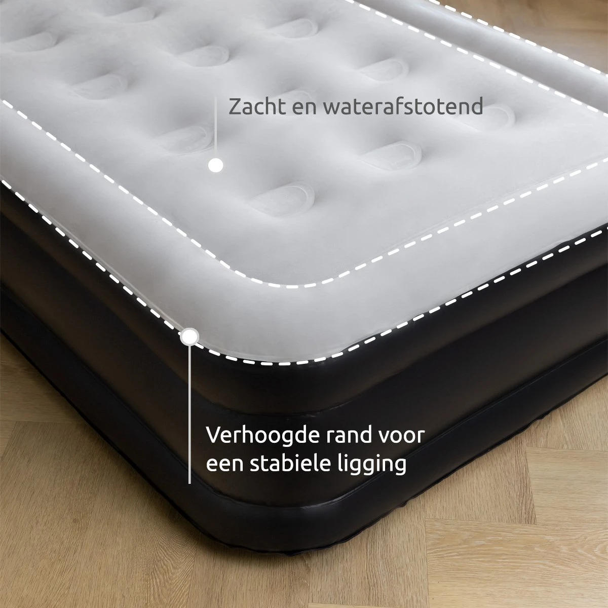 BluMill Eenpersoons Luchtbed - Met Ingebouwde Pomp - Luchtbed Zelfopblazend - Incl. Draagtas - 191x99x36 Cm 3 BluMill Eenpersoons Luchtbed - Met Ingebouwde Pomp - Luchtbed Zelfopblazend - Incl. Draagtas - 191x99x36 Cm - Afbeelding 3