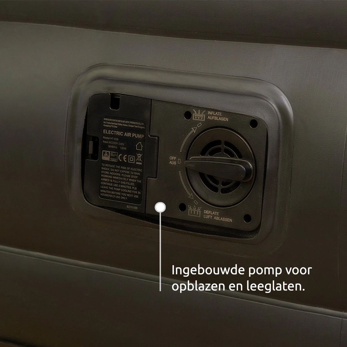 BluMill Eenpersoons Luchtbed - Met Ingebouwde Pomp - Luchtbed Zelfopblazend - Incl. Draagtas - 191x99x36 Cm 10 BluMill Eenpersoons Luchtbed - Met Ingebouwde Pomp - Luchtbed Zelfopblazend - Incl. Draagtas - 191x99x36 Cm - Afbeelding 10