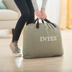 Intex Luchtbed - 1-Persoons - 99 X 191 X 42 Cm - Grijs - Met Pomp, Hoeslaken Antraciet En Reparatieset -Buiten Kamperen 1200x1200 972