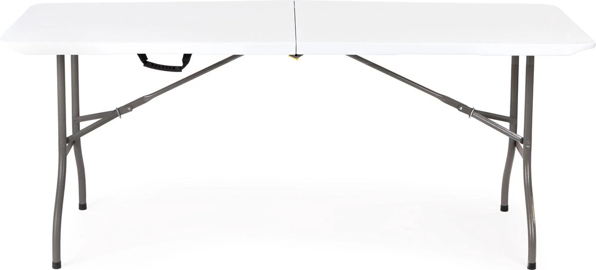 Inklapbare Tafel - Opklaptafel - 180x70x73,5 Cm - Wit 3 Inklapbare Tafel - Opklaptafel - 180x70x73,5 Cm - Wit - Afbeelding 3