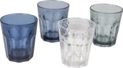 Bo-Camp - Wijn/Limonade Glas - Campingglas - Mix & Match - 400 Ml - 4 Stuks