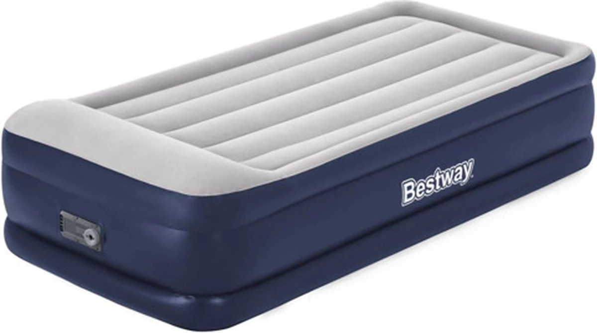 Bestway Luchtbed Tritech 1-persoons 191x97x46 Cm Blauw En Grijs 1 Bestway Luchtbed Tritech 1-persoons 191x97x46 Cm Blauw En Grijs