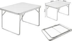 Merkloos Aluminium Inklapbare Tuintafel - Campingtafel - 80x60x68 Cm 20 Merkloos Aluminium Inklapbare Tuintafel - Campingtafel - 80x60x68 Cm -Buiten Kamperen 1200x688