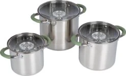 Bo-Camp - Pannenset - Elan Plus - 3-Delig - RVS -Buiten Kamperen 1200x726 1