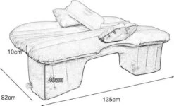 Merkloos Auto Reizen Opblaasbare Matras Luchtbed Camping Universele SUV Achterbank Couch (Grijs) -Buiten Kamperen 1200x727 4