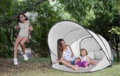 Deryan Luxe Pop Up Strandtent XXL - Anti-UV 50+ - Zilver 30 Deryan Luxe Pop Up Strandtent XXL - Anti-UV 50+ - Zilver -Buiten Kamperen 1200x765 1