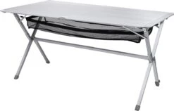 Campart Campingtafel XL TA-0806 - Opvouwbaar, Lichtgewicht En Met Verstelbare Poten - Kampeertafel Inklapbaar Inclusief Opbergtas - 140 X 80 X 70 Cm - Wit -Buiten Kamperen 1200x770