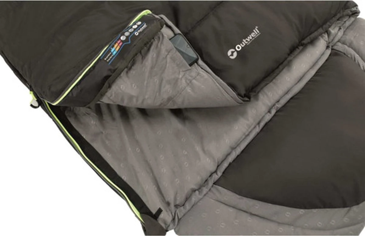 Outwell Slaapzak Contour Rits Links Zwart 12 Outwell Slaapzak Contour Rits Links Zwart - Afbeelding 12