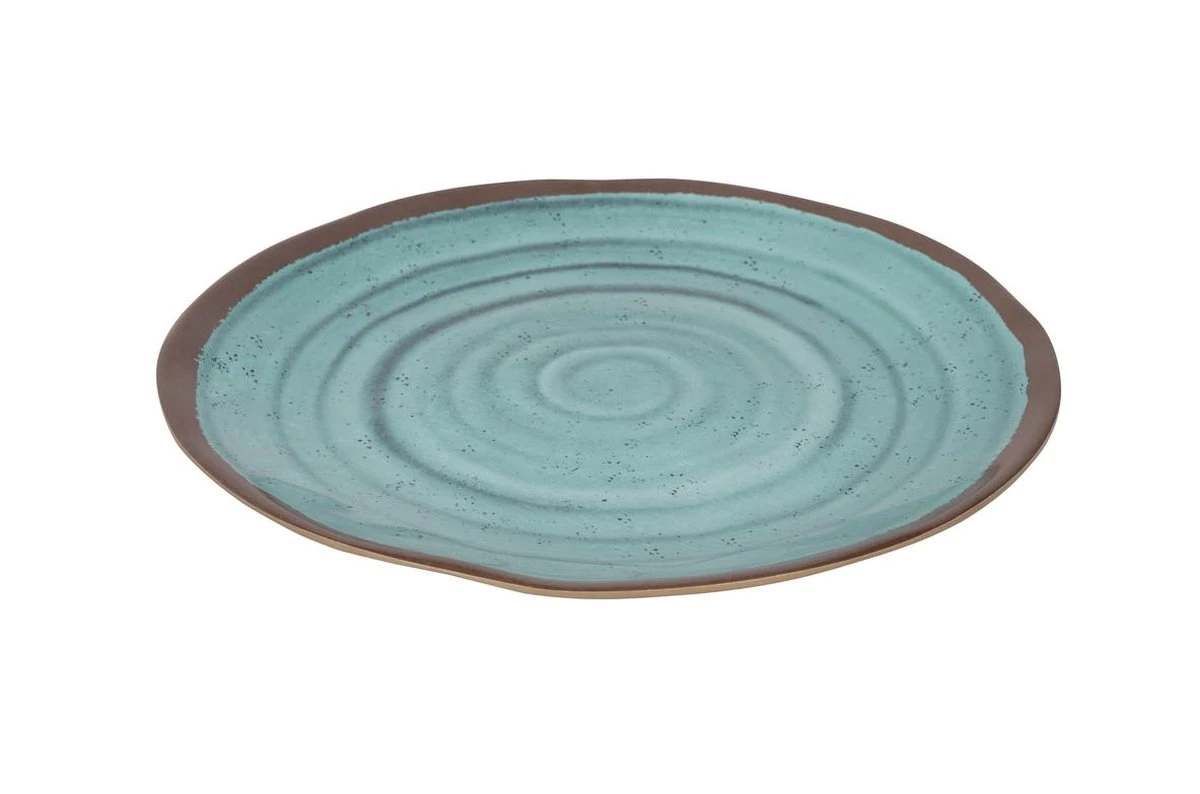 Bo-Camp Servies Halo - 12 Delig Melamine - Aqua 2 Bo-Camp Servies Halo - 12 Delig Melamine - Aqua - Afbeelding 2