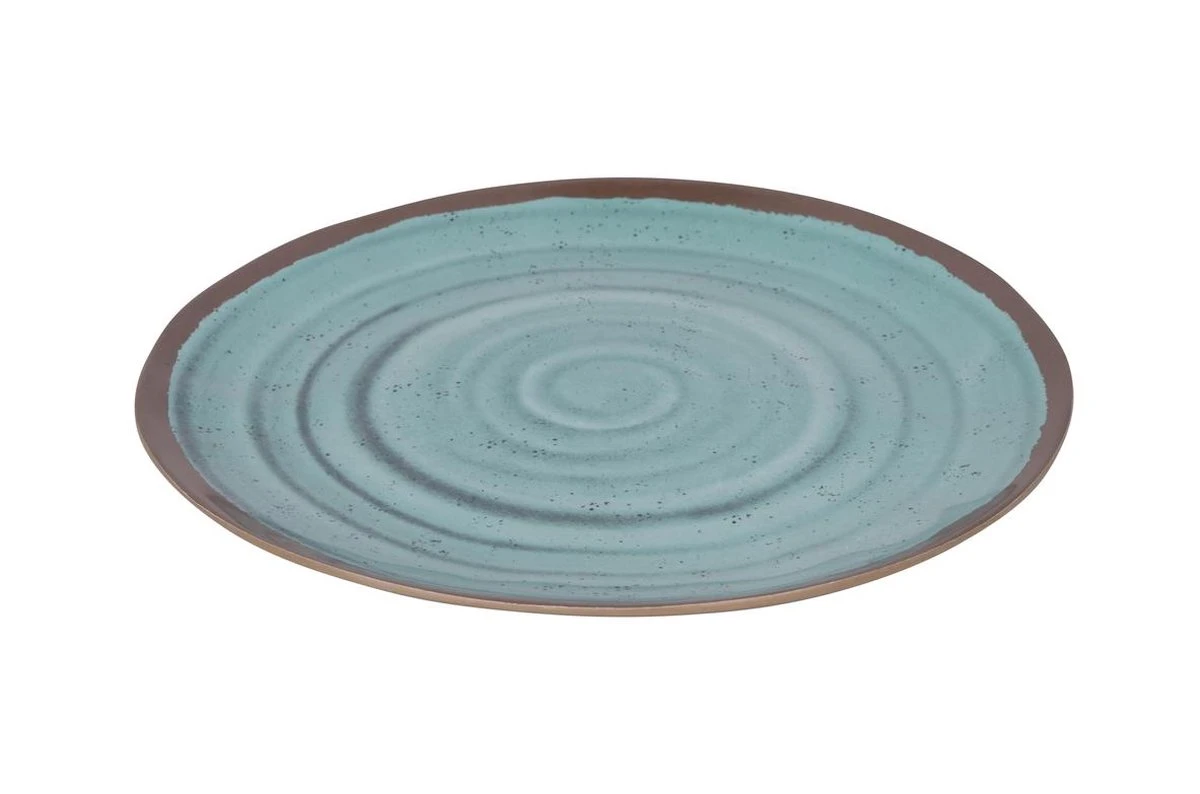 Bo-Camp Servies Halo - 12 Delig Melamine - Aqua 3 Bo-Camp Servies Halo - 12 Delig Melamine - Aqua - Afbeelding 3