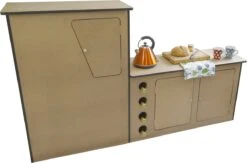 Camper Keuken MDF - Linkerkant EU - Inclusief Kledingstang + Wijnrek - Onbewerkt - Inbouw Kasten Inrichting Kampeerauto Caravan -Buiten Kamperen 1200x794 7