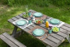 Bo-Camp Servies Halo - 12 Delig Melamine - Aqua 11 Bo-Camp Servies Halo - 12 Delig Melamine - Aqua -Buiten Kamperen 1200x800 119