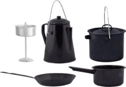 ESSCHERT DESIGN Pannenset Kampvuur - 4 Delig - Outdoor - Metaal 31 ESSCHERT DESIGN Pannenset Kampvuur - 4 Delig - Outdoor - Metaal -Buiten Kamperen 1200x837