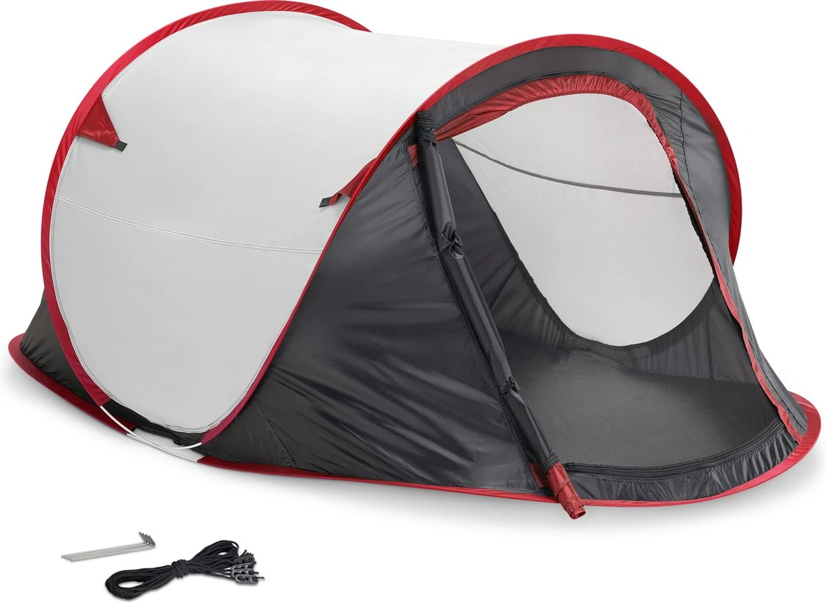 JEMIDI Tweepersoons Pop-up Tent - Opgooitent, Werptent Voor 2 Personen - Ideaal Als Festivaltent Of Kampeertent - Verschillende Kleuren 1 JEMIDI Tweepersoons Pop-up Tent - Opgooitent, Werptent Voor 2 Personen - Ideaal Als Festivaltent Of Kampeertent - Verschillende Kleuren