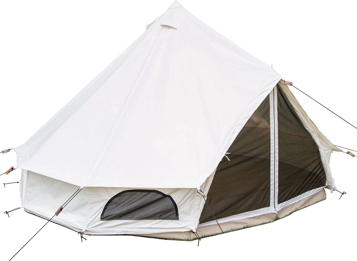 Skandika Tipii 400 Canvas Tent – Tipi-tenten – 8 Persoons Familietent - Campingtent – Muggengaas – 250 Cm Stahoogte – 400 Cm Diameter – 4000 Mm Waterkolom – Indische Tent, Partytent, Festivaltent – Outdoor, Camping, Tuin – Kamperen – Wit 1 Skandika Tipii 400 Canvas Tent – Tipi-tenten – 8 Persoons Familietent - Campingtent – Muggengaas – 250 Cm Stahoogte – 400 Cm Diameter – 4000 Mm Waterkolom – Indische Tent, Partytent, Festivaltent – Outdoor, Camping, Tuin – Kamperen – Wit