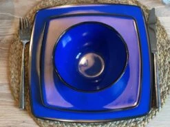 Camping Servies - 12 Delig – 100% Melamine Servies Set – Campingservies – Melamine Servies - Blue Ocean -Buiten Kamperen 1200x900 24