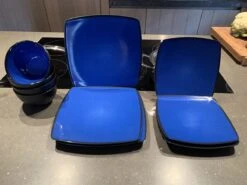 Camping Servies - 12 Delig – 100% Melamine Servies Set – Campingservies – Melamine Servies - Blue Ocean -Buiten Kamperen 1200x900 25