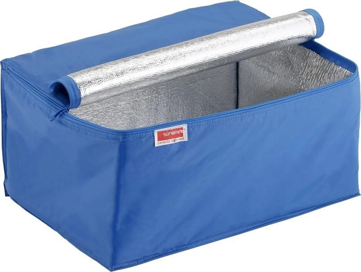 Sunware - Square Koeltas Blauw - Voor Vouwkrat 32L - 43 X 31 X 23 Cm 1 Sunware - Square Koeltas Blauw - Voor Vouwkrat 32L - 43 X 31 X 23 Cm