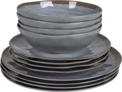 Bo-Camp Servies - Halo - 12-delig - Grijs -Buiten Kamperen 1200x910 4