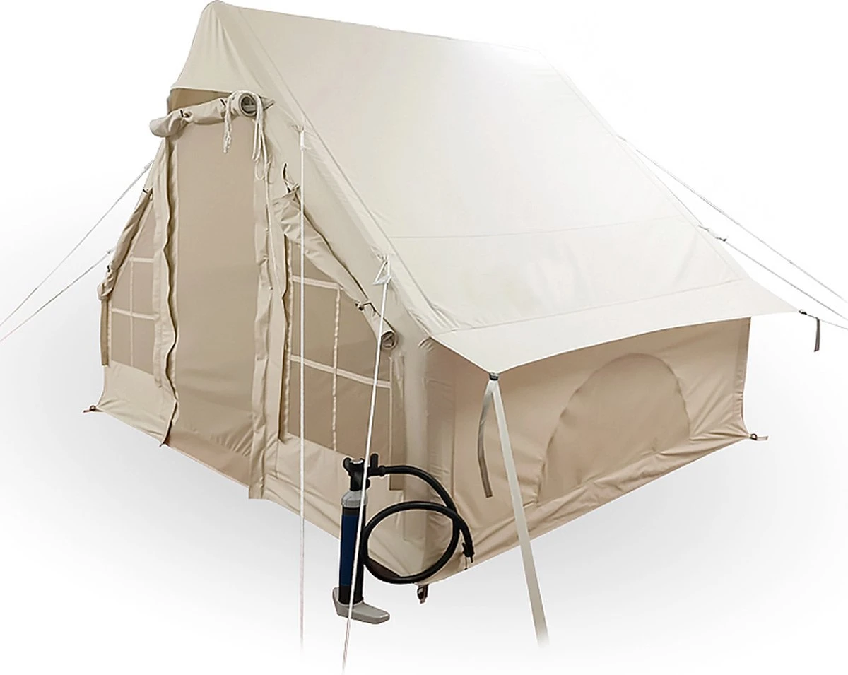 Opblaasbare Vier Persoons Tent Beige 300x200x210 Cm 1 Opblaasbare Vier Persoons Tent Beige 300x200x210 Cm